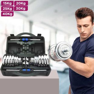 Pure Iron Adjustable Dumbbell Set