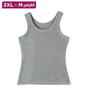 بلوزة سادة بدون اكمام متعددة الاستخدامات للسيدات