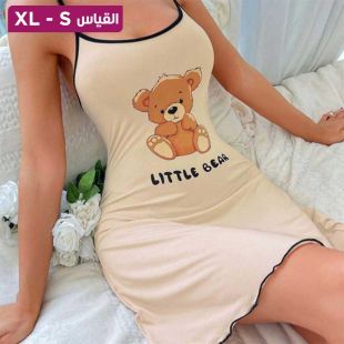 فستان منزلي بتصميم Bear للسيدات