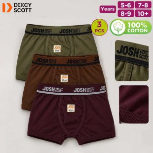 Kid's Josh Interlock Elastic Trunk Pack of 3 by Dixcy Scott