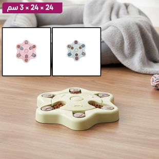 وعاء طعام Snowflakes مضاد للانزلاق للحيوانات الأليفة