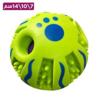 كرة لعب تفاعلية للكلاب مقاومة للعض