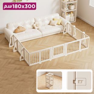 سياج أمان بلاستيكي مع قفل 300 × 180 سم 