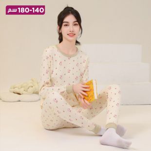 بيجامة خريفى قطنية بأكمام طويلة مثالية ورائعة للبنات