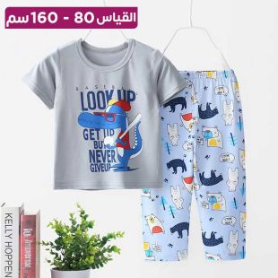 بيجامة مرحة ولطيفة بأكمام قصيرة