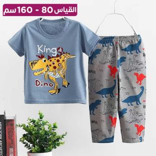 بيجامة صيفية مريحة بأكمام قصيرة