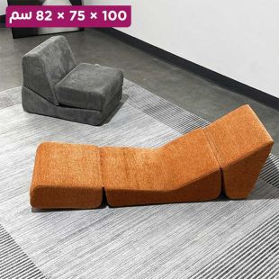 مقعد أريكة أسفنجي قابل للطي 2 في 1 - 100 × 75 × 82 سم