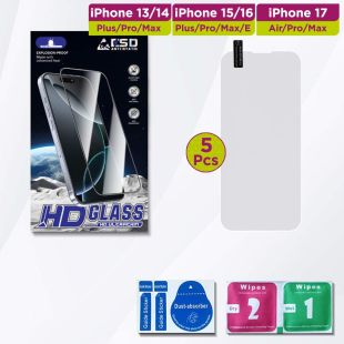 Standard Full Screen HD Screen Protector for iPhone - 5Pcs
