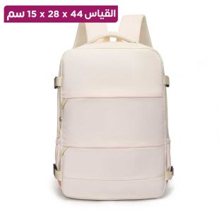 حقيبة ظهر للسفر من قماش أكسفورد بسعة كبيرة 44 × 28 × 15 سم