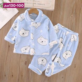 بيجامة فلانيل بتصميم Blue Dog للبنات