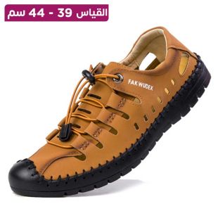 نعال صيفي جلد مجوّف بمسامات للتهوية للرجال