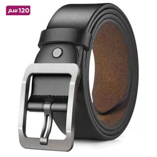حزام جلد للرجال بتصميم تقليدي 120 سم