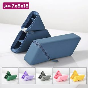 حقيبة قرطاسية للمدرسة مقاومة للماء من السيليكون 18×5×7 سم