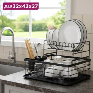 رف تجفيف الأطباق للمطبخ