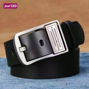 حزام جلد كلاسيكي للرجال - 120 سم