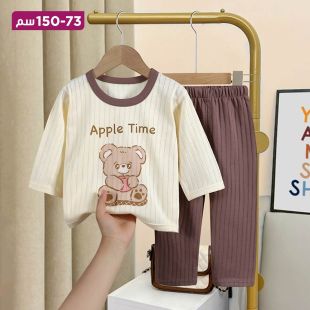 بيجاما صيفية قطن بتصميم Hug Bear للبنات