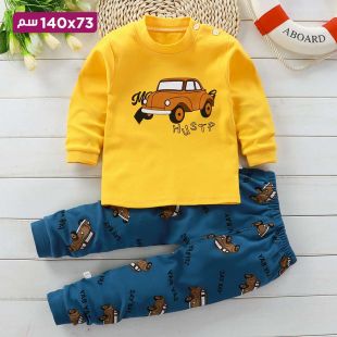 بيجاما قطن خريفي بتصميم Kart للأطفال
