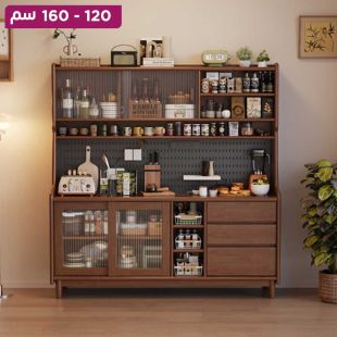 منظم خشبي متعدد الإستخدامات مع أبواب وأدراج