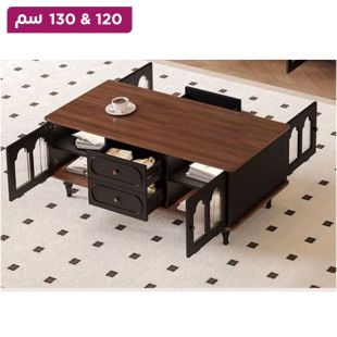 طاولة خشبية كلاسيكية متعددة الإستخدامات مع 4 أبواب و 4 أدراج