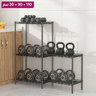 منظم فولاذي مزدوج متعدد الإستخدامات 2 + 3 طبقات - 110 × 90 × 30 سم