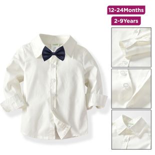 Boys' Cotton Long-Sleeve Shirt
