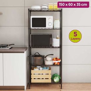 Steel Kitchen Rack 5 Layers 150 x 60 x 35 cm