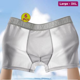 6Pcs Comfortable Breathable Underwear Assorted Colors for Men