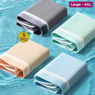 Antibacterial Mesh Sports Underwear Assorted Colors for Men - 5Pcs