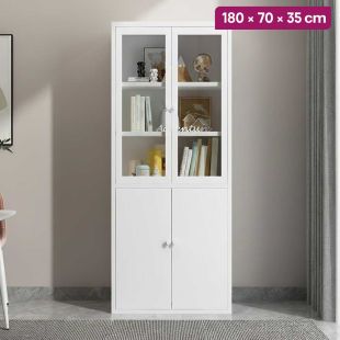 Multi Layer Metal Cabinet with Double Doors - 180 × 70 × 35 cm