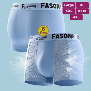 Comfortable Breathable Underwear Assorted Colors for Men - 6Pcs