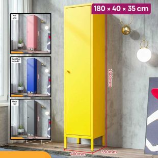 Multifunction Metal Cabinet with Door - 180 × 40 × 35 cm