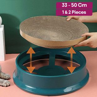 Bowl-Shaped Corrugated Replacement Round Cat Scratching Board