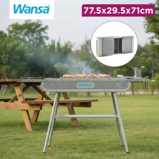 Foldable Charcoal Grill 77.5x29.5x71cm by Wansa