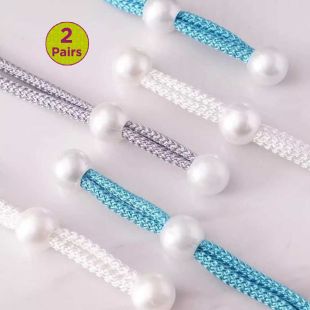 Luxury Pearl Curtain Tiebacks - 2 pairs