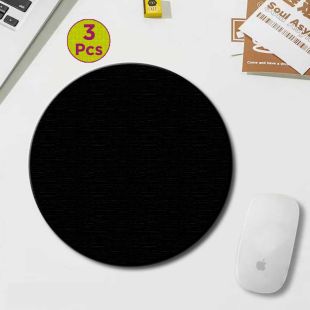 Classic Round Mouse Pad – 3 Pieces