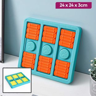 Square Track Non-Slip Pet Food Bowl