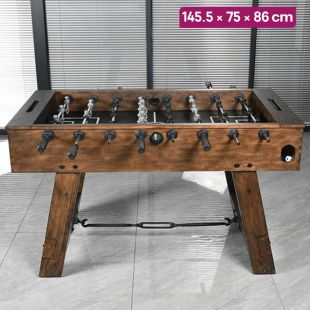 Luxury Solid Wood Foosball Table - 145.5 × 75 × 86 cm