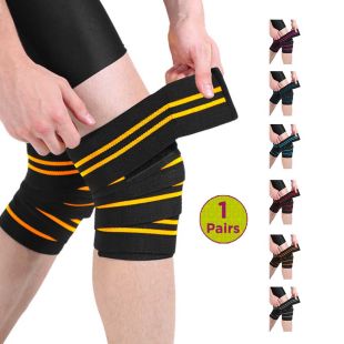 Elastic Sports Knee Wrap 170 x 8 cm - 1 Pair