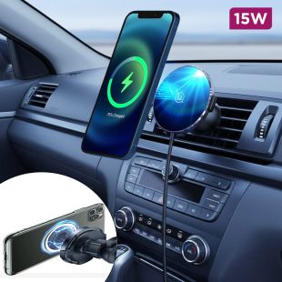 USAMS Ultra-Slim Magnetic Car Wireless Charger 15W