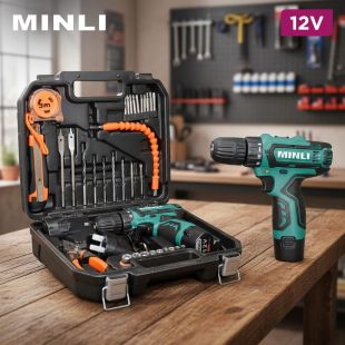 MINLI 12V Cordless Drill Driver Set