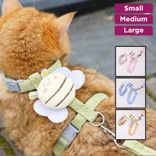 Bee Design Cat Walking Harness with Leash