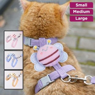 Cat Harness Bee Design with Leash