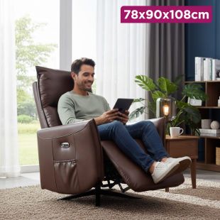 Geeksofa Power Electric Recliner Chair 78 × 90 × 108 cm