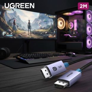 UGREEN 16K Braided Displayport Cable 2.1 2 m