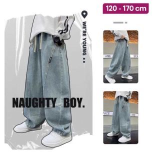 Boys Wide Leg Denim Pants