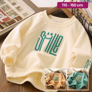 Long Sleeve Letter Casual T-shirt for Boys