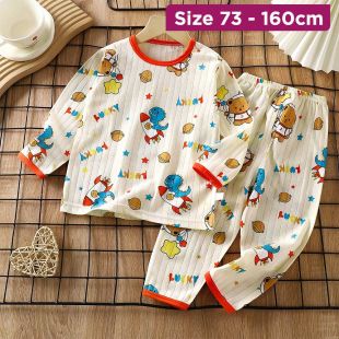 Long-Sleeve Cotton Summer Pajama For Boys and Girls