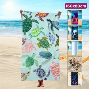 Double-Sided Quick-Dry Swimming Beach Towel - 160 x 80 cm
