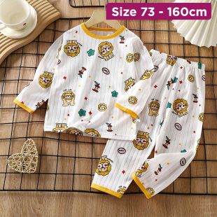 Cotton Long-Sleeve Summer Pajama For Boys and Girls
