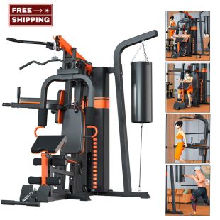 Multi-Functional Home Gym with Three Stations